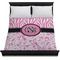 Zebra & Floral Duvet Cover - Queen - On Bed - No Prop