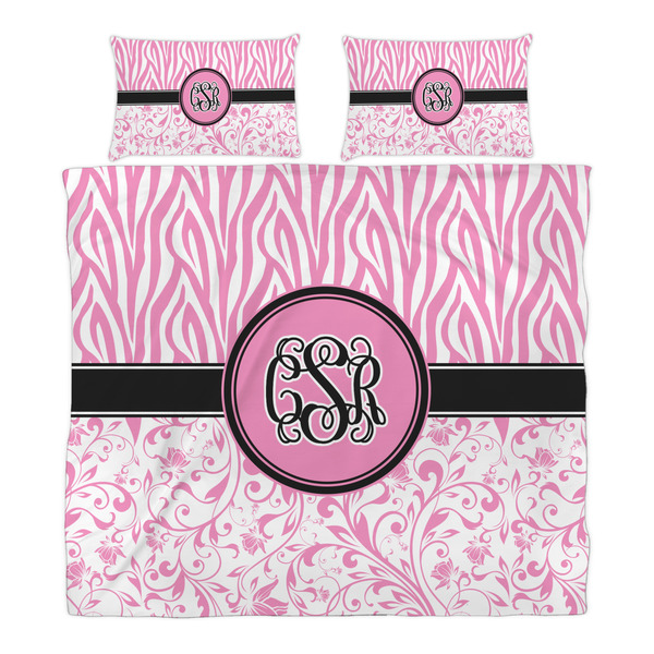 Zebra & Floral Duvet Cover Set - King - Alt Approval