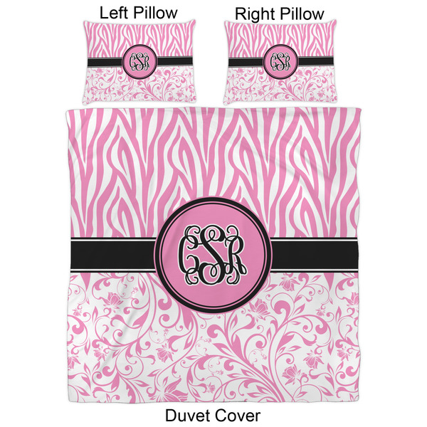 Zebra & Floral Duvet Cover Set - Queen - Approval