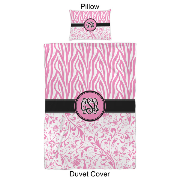 Zebra & Floral Duvet Cover Set - Twin XL - Approval