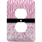 Zebra & Floral Electric Outlet Plate