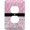 Zebra & Floral Electric Outlet Plate