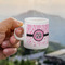 Zebra & Floral Espresso Cup - 3oz LIFESTYLE (new hand)