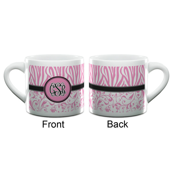 Zebra & Floral Espresso Cup - 6oz (Double Shot) (APPROVAL)