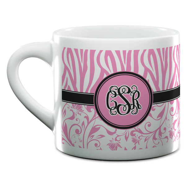 Zebra & Floral Espresso Cup - 6oz (Double Shot) (MAIN)