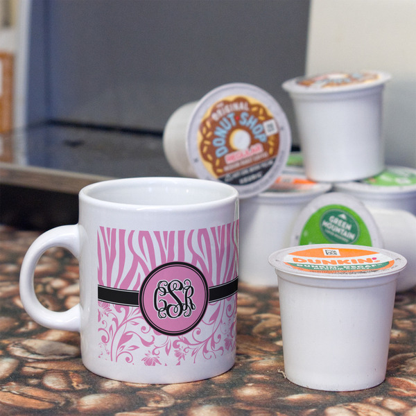 Zebra & Floral Espresso Cup - Single Lifestyle