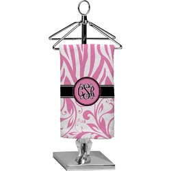 Zebra & Floral Finger Tip Towel - Full Print (Personalized)
