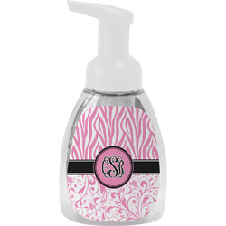 Zebra & Floral Foam Soap Bottle (Personalized)
