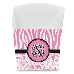 Zebra & Floral French Fry Favor Boxes (Personalized)
