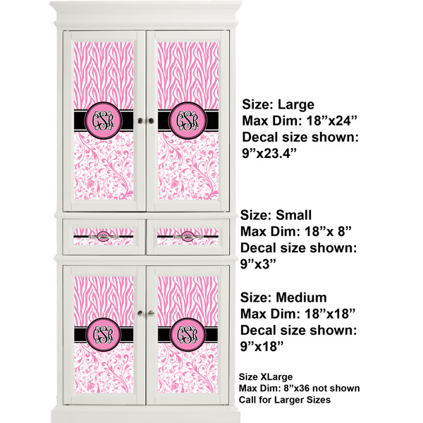 Zebra & Floral Full Cabinet (Show Sizes)