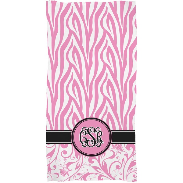 Zebra & Floral Full Sized Bath Towel - Apvl