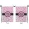 Zebra & Floral Garden Flag - Double Sided Front and Back