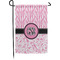 Zebra & Floral Small Garden Flag - Single Sided w/ Monograms