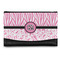 Zebra & Floral Genuine Leather Womens Wallet - Front/Main