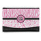 Zebra & Floral Genuine Leather Women's Wallet - Small (Personalized)