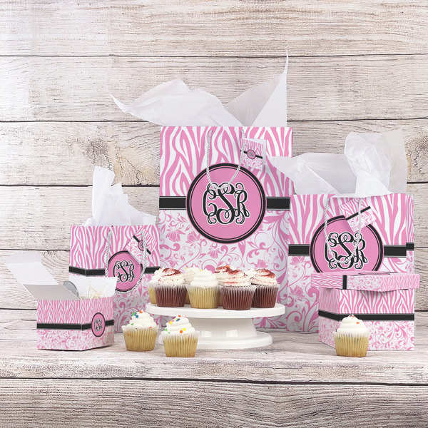 Zebra & Floral Gift Bags - In Context