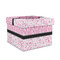 Zebra & Floral Gift Boxes with Lid - Canvas Wrapped - Medium - Front/Main