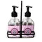 Zebra & Floral Glass Soap & Lotion Bottles (Personalized)
