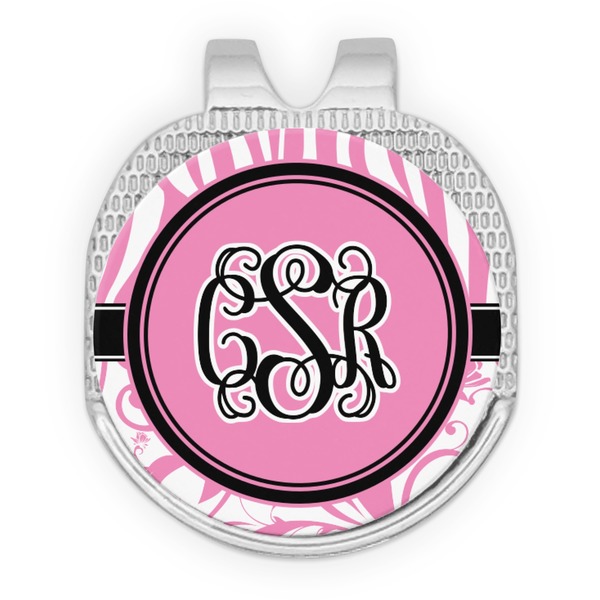 Zebra & Floral Golf Ball Hat Marker Hat Clip