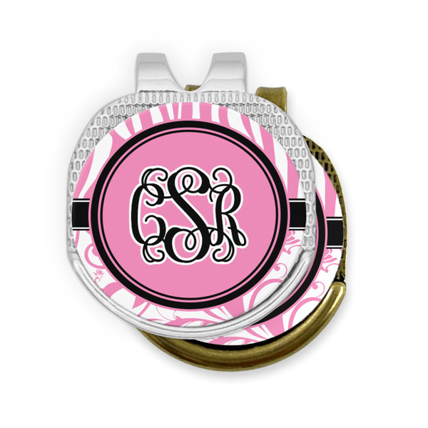 Zebra & Floral Golf Ball Marker Hat Clip - PARENT/MAIN