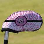 Zebra & Floral Golf Club Iron Cover (Personalized)