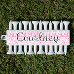 Zebra & Floral Golf Tees & Ball Markers Set (Personalized)