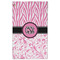 Zebra & Floral Golf Towel - Poly-Cotton Blend - Large w/ Monograms