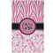 Zebra & Floral Golf Towel (Personalized) - APPROVAL (Small Full Print)