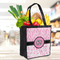 Zebra & Floral Grocery Bag - LIFESTYLE
