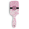 Zebra & Floral Hair Brush - Front View