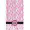 Zebra & Floral Hand Towel (Personalized) Full