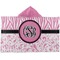 Zebra & Floral Kids Hooded Towel (Personalized)