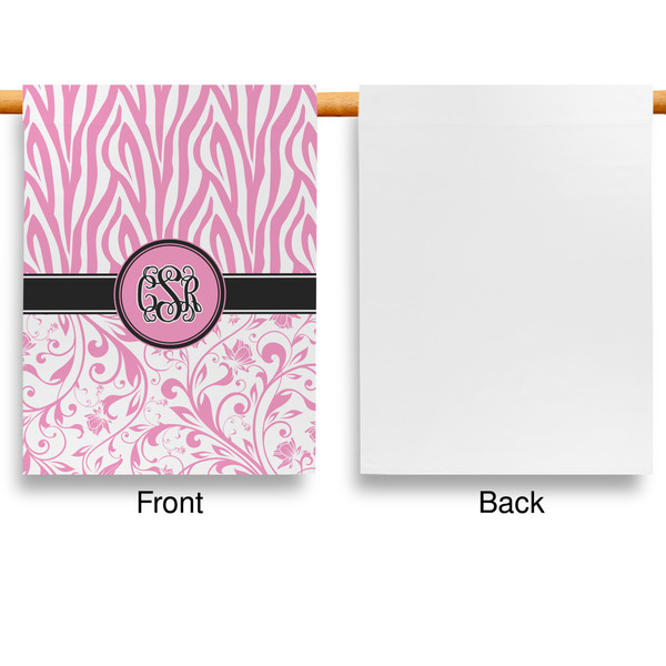 Zebra & Floral House Flags - Single Sided - APPROVAL