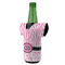Zebra & Floral Jersey Bottle Cooler - ANGLE (on bottle)