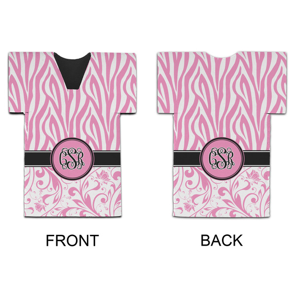 Zebra & Floral Jersey Bottle Cooler - APPROVAL