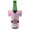 Zebra & Floral Jersey Bottle Cooler - FRONT (on bottle)