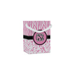 Zebra & Floral Jewelry Gift Bags - Gloss (Personalized)