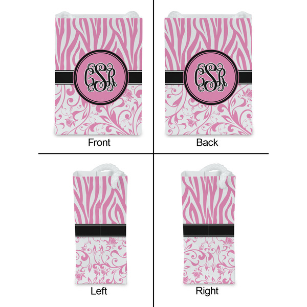 Zebra & Floral Jewelry Gift Bag - Matte - Approval
