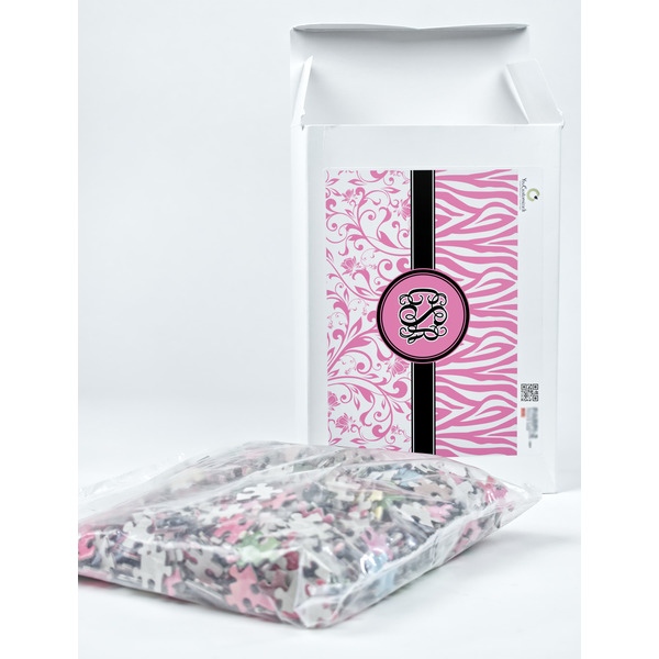 Zebra & Floral Jigsaw Puzzle 1014 Piece - Box