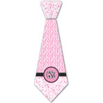 Zebra & Floral Iron On Tie - 4 Sizes w/ Monogram