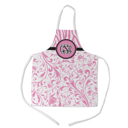 Zebra & Floral Kid's Apron w/ Monogram