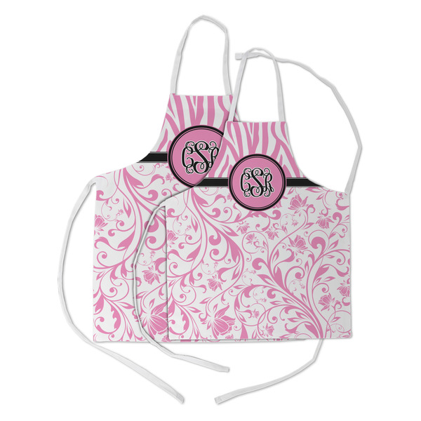 Zebra & Floral Kid's Aprons - Parent - Main