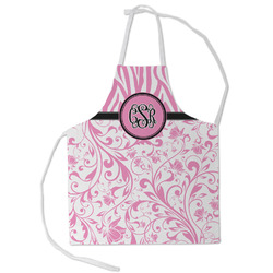 Zebra & Floral Kid's Apron - Small (Personalized)