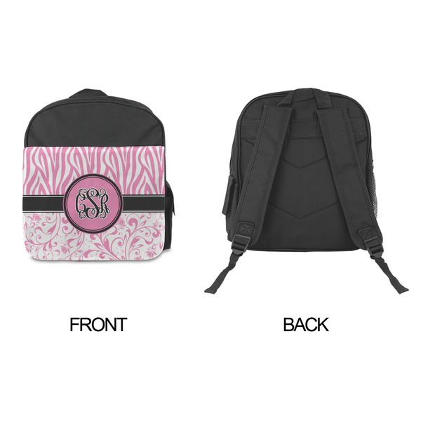 Zebra & Floral Kid's Backpack - Approval
