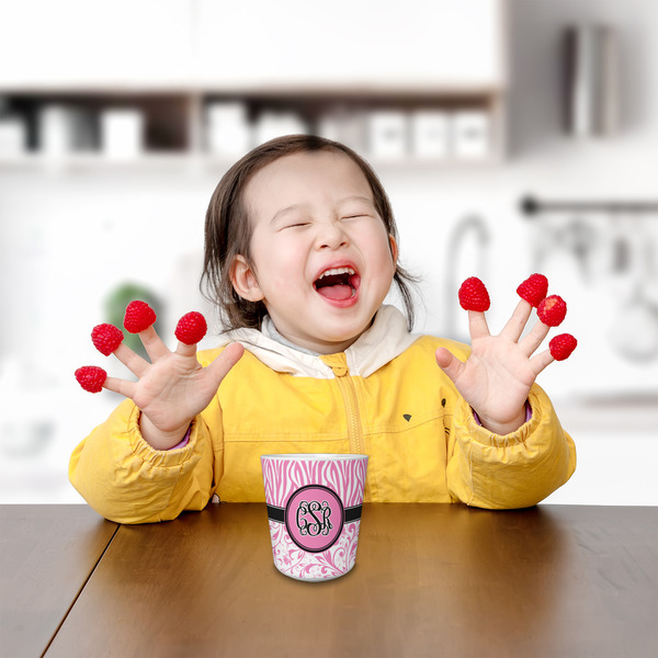 Zebra & Floral Kids Cup - LIFESTYLE 1 (girl)