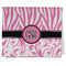 Zebra & Floral Kitchen Towel - Poly Cotton - Folded Half