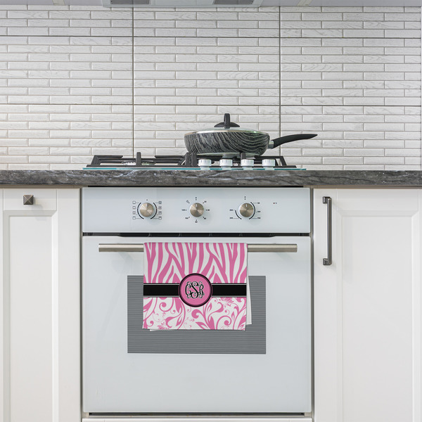 Zebra & Floral Kitchen Towel - Poly Cotton - Lifestyle