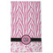 Zebra & Floral Kitchen Towel - Poly Cotton - Full Front