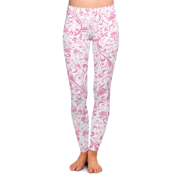 Custom Zebra & Floral Ladies Leggings - Extra Large