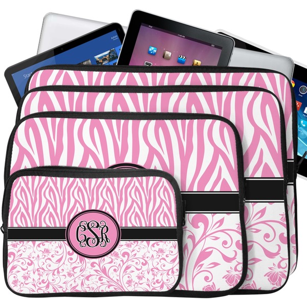 Zebra & Floral Laptop Case Sizes